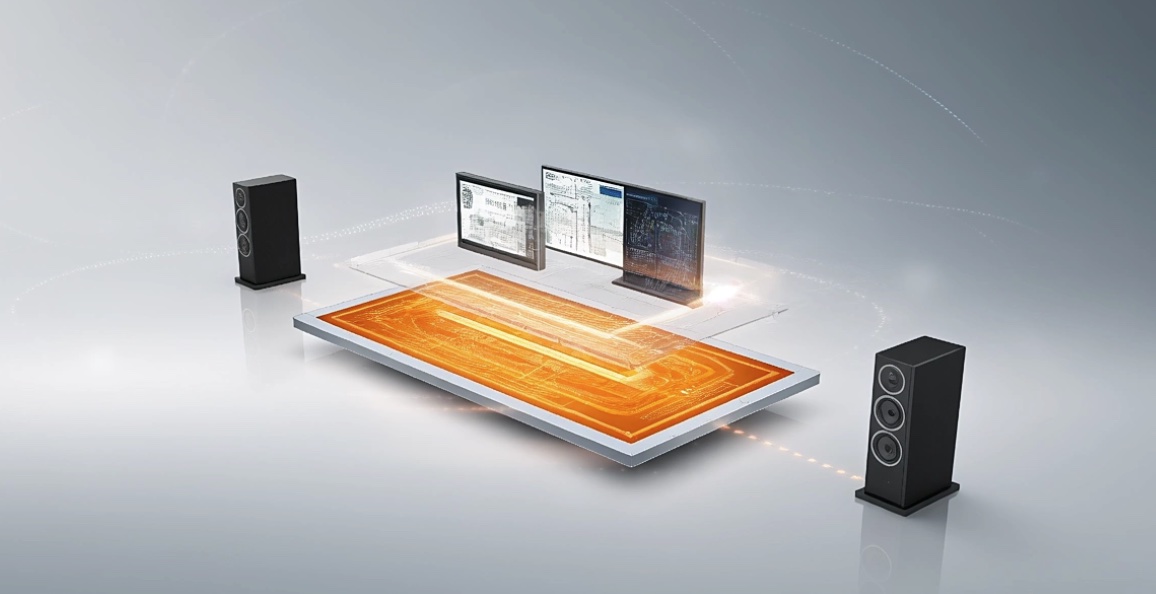 3D control software on a tablet